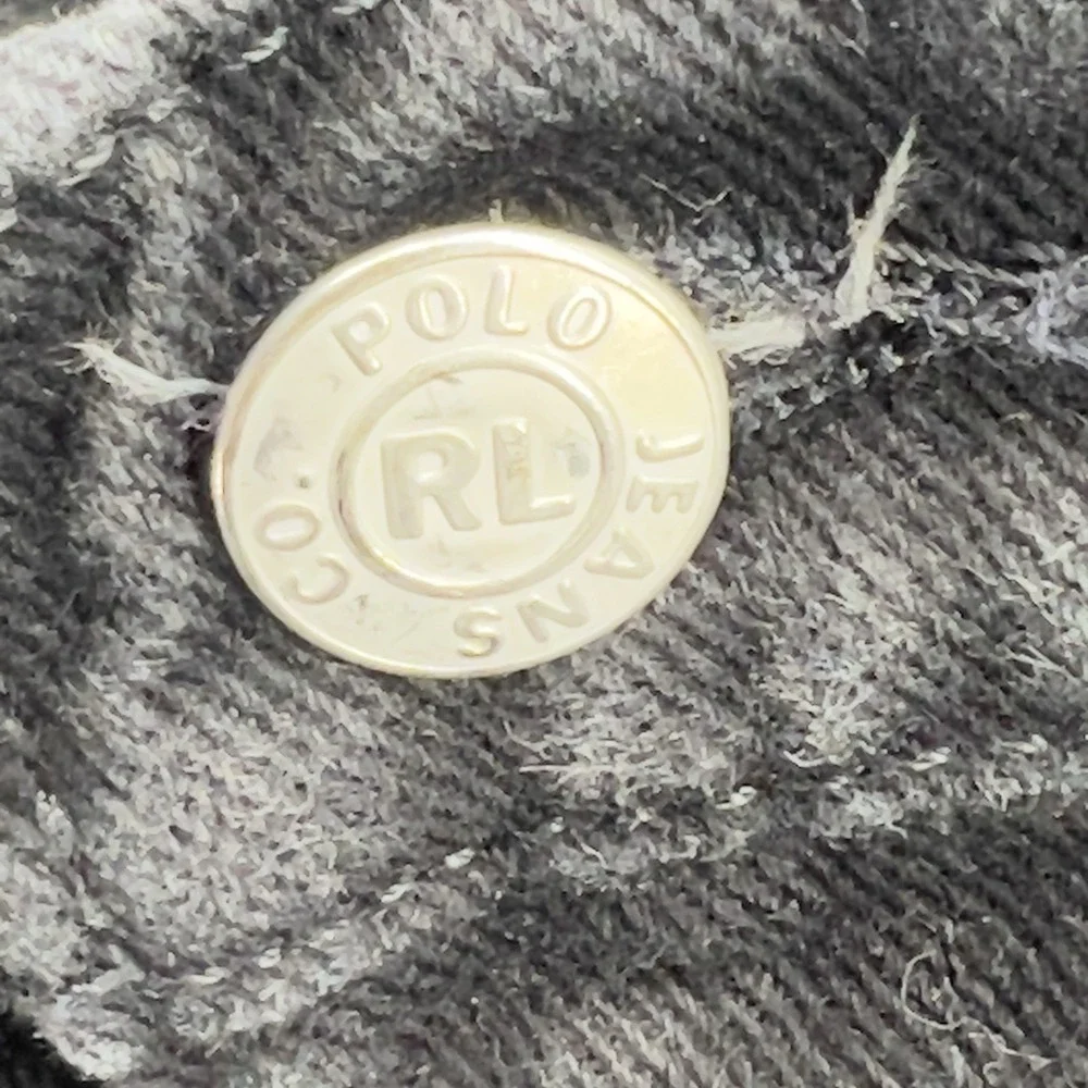 Vtg Y2k Polo Jeans Co. Ralph Lauren RL-67 Black Denim Jeans 38X32 Mexico Loose - Picture 15 of 16